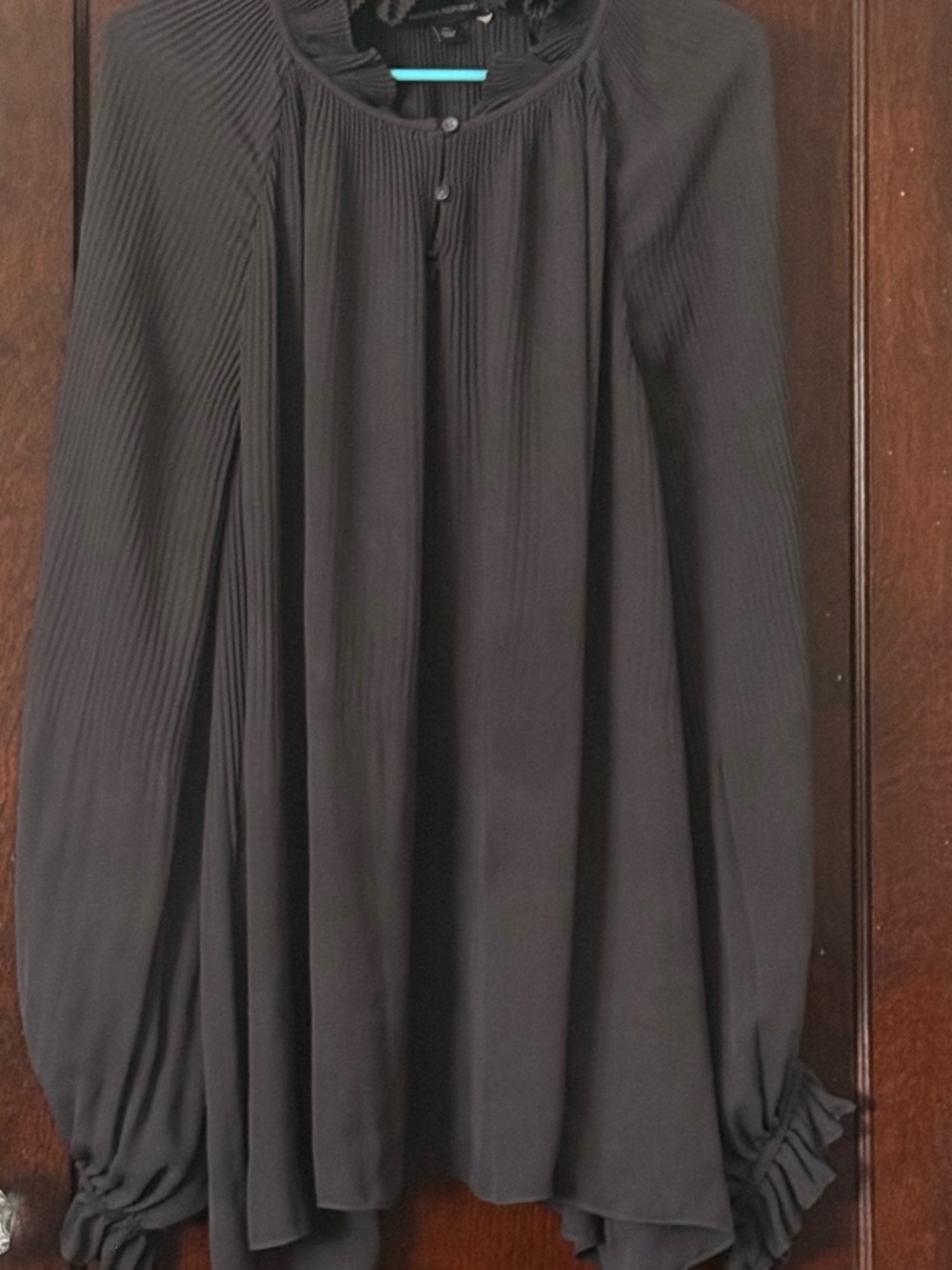 Banana Republic Black Pleated Blouse